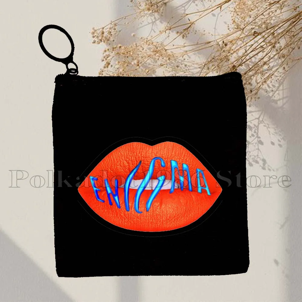 Lady Gaga Monsters Free Woman Singer ENIGMA Lips Joanne Freak Out Gifts Canvas Coin Purse Bag Key Storage Card Bag Wallet Pouch