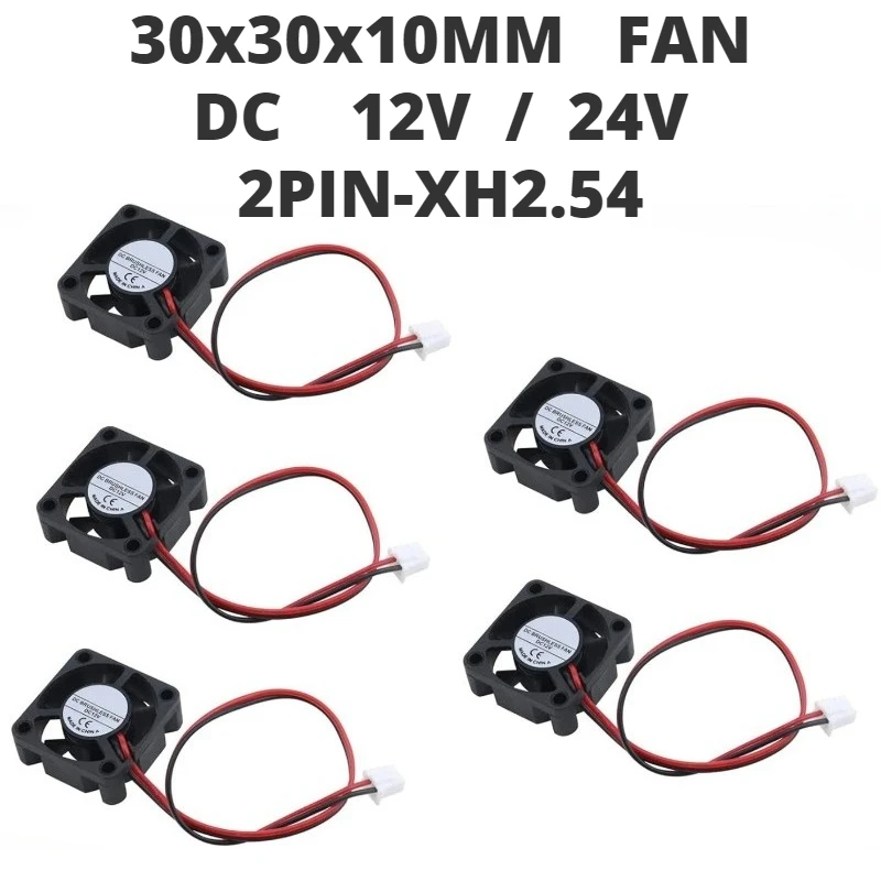 3D-Druckerkühllüfter 3010 mit 2-poligem Dupont-Draht kühler 30cm Draht Gleichstrom 12V 24V Mehrfach optionen 30*30*10mm 12V 24V Mikro lüfter