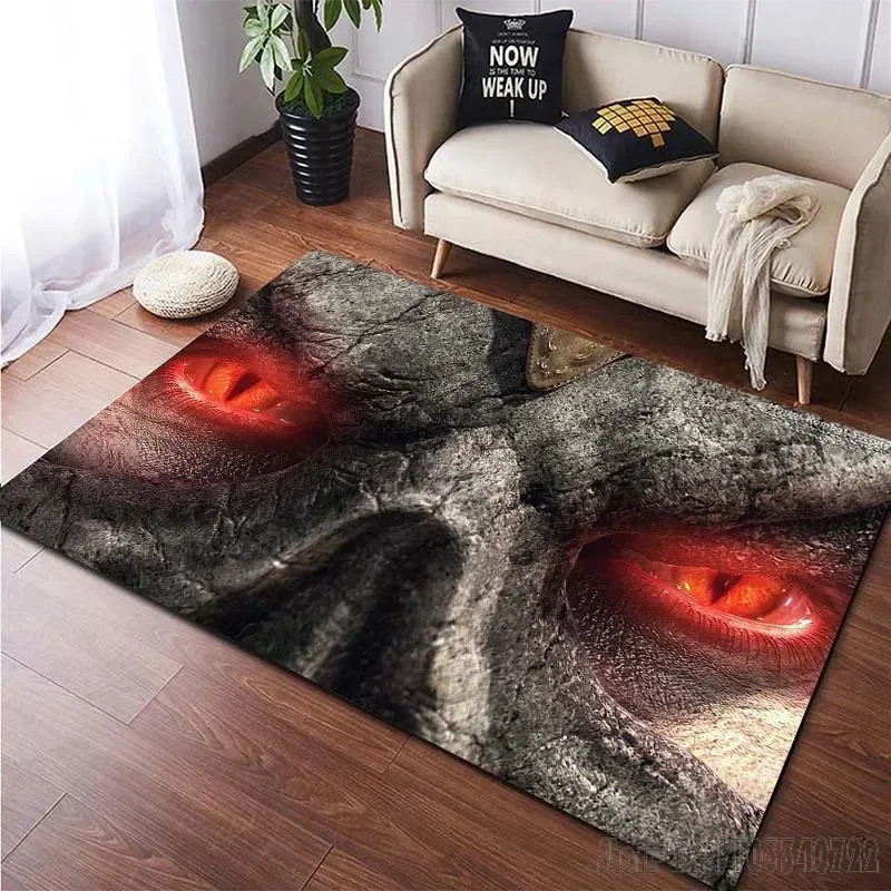 M-Mortal Kombat Gamer Pattern Carpet for Bedroom Floor Mat Decor Living Room Carpet Bathroom Anti-slip Rugs Home Decor 5
