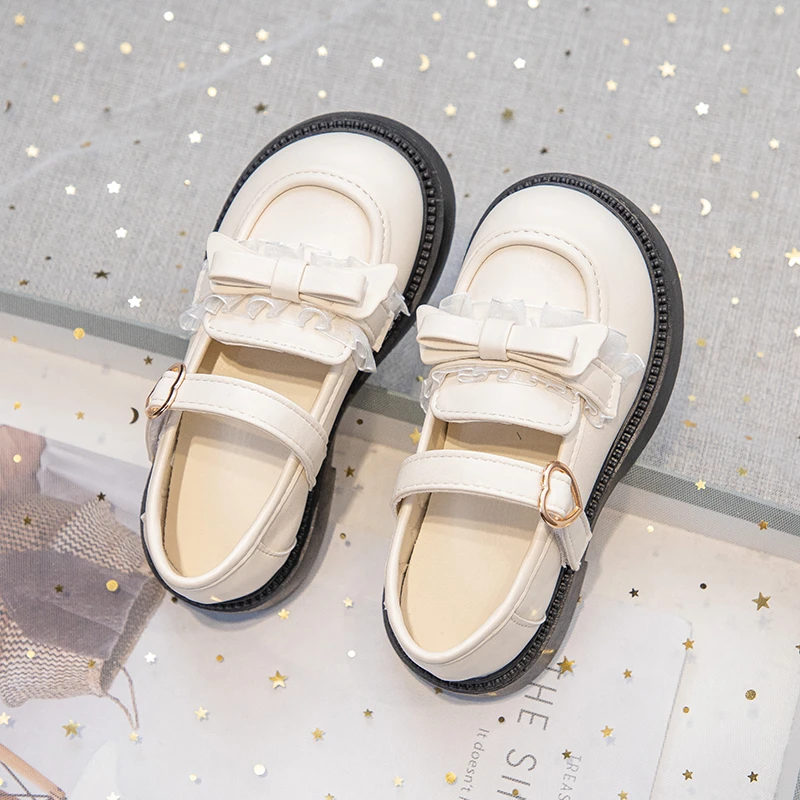 Girls Mary Jane Shoes for Autumn with Cute Bow