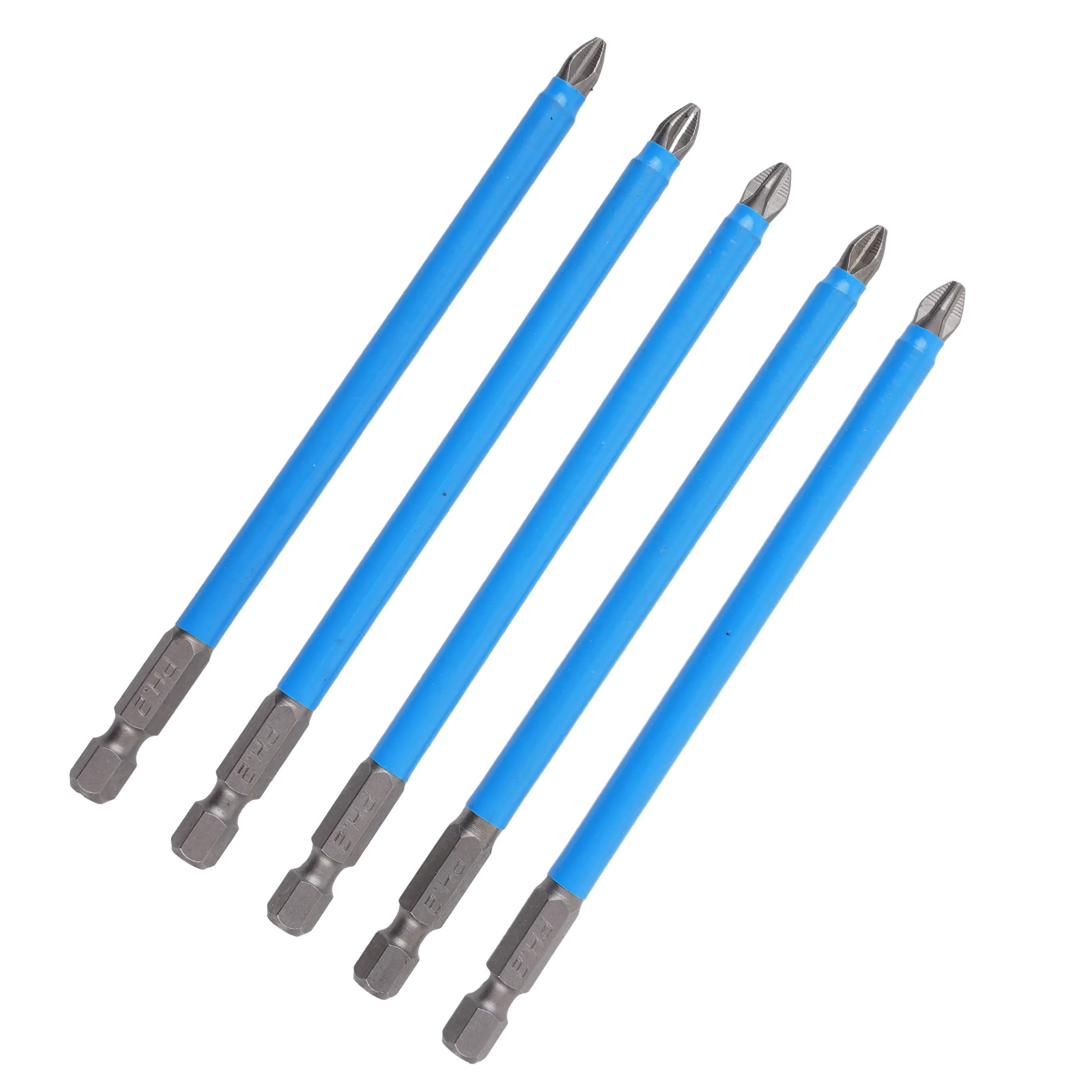 5pcs Non Slip Screwdriver Bit Set Magnetic Hex Shank Electric PH2 Screw ...