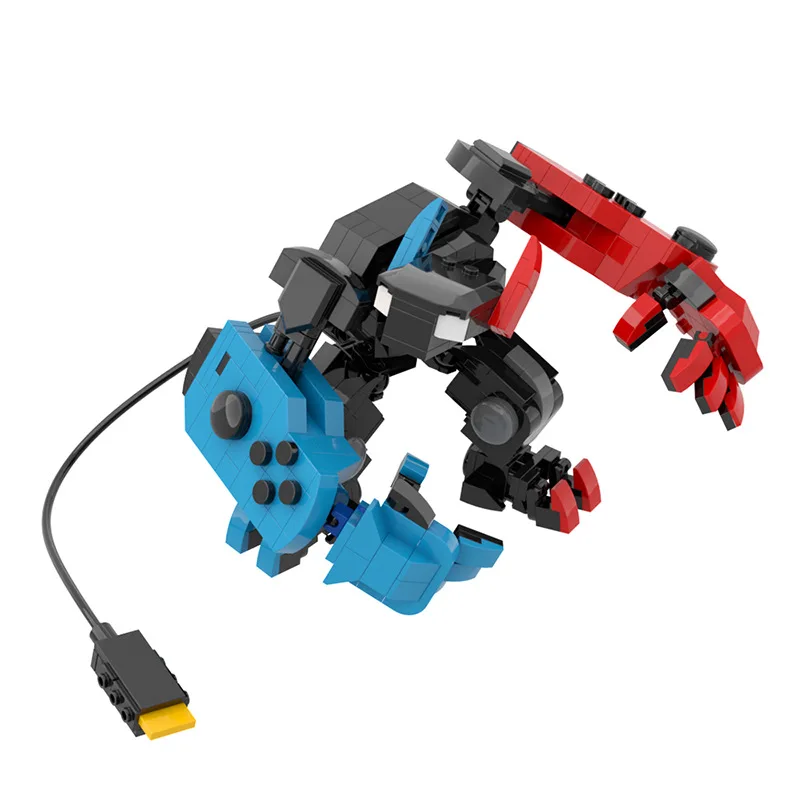 Game Console Transforming Mech Creative Building Block Toy Set, Children's Desktop Bricks