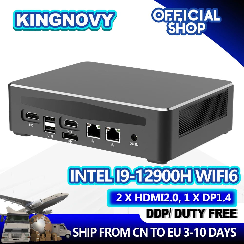 

12th Gen i9 12900H Intel Mini PC Nuc 2 Lans 2.5G TPM2.0 Windows 11 2*DDR4 PCIE4 PCIE3 Gaming Desktop Computer 4x4K Display WiFi6