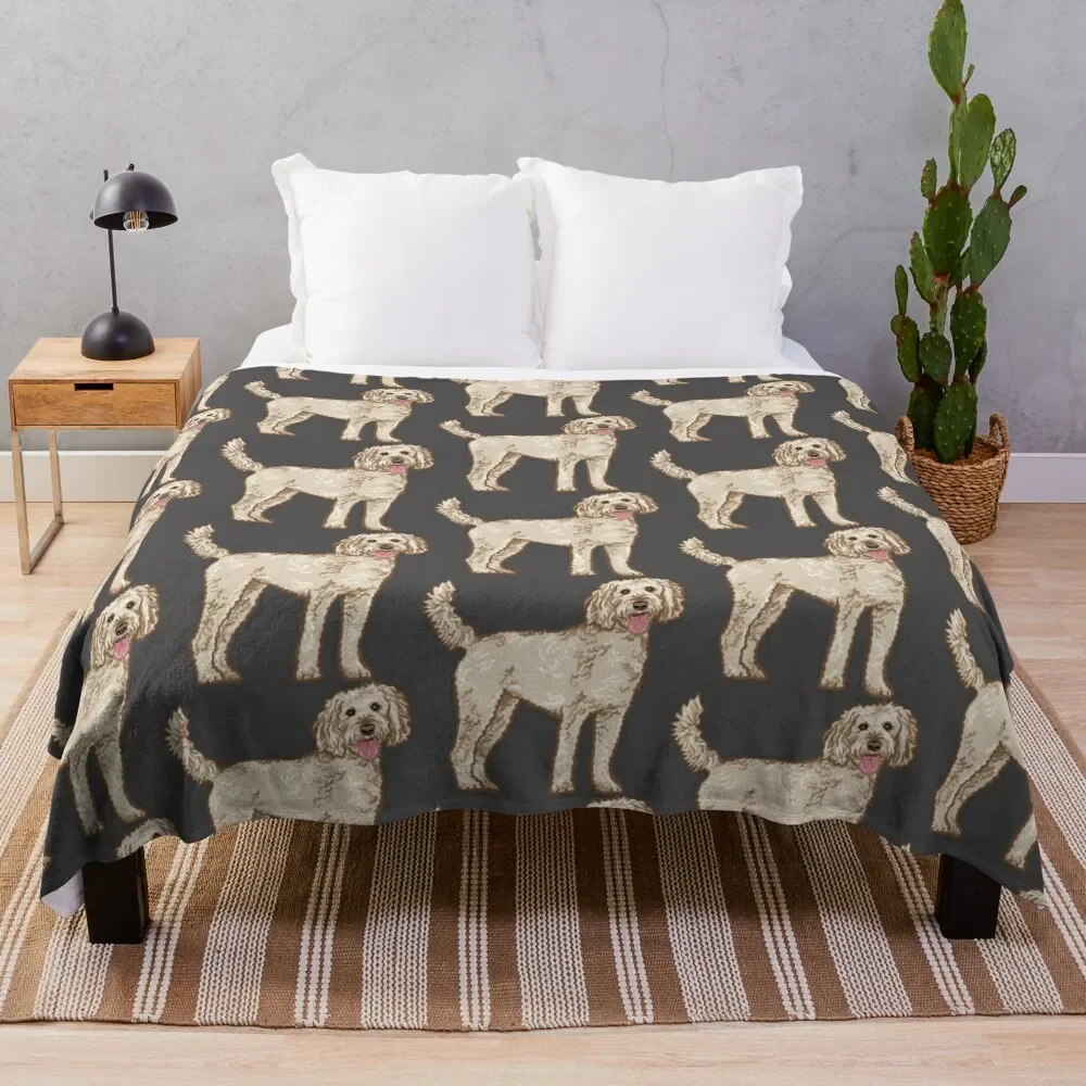

Billie the Groodle Throw Blanket Bed Fashionable Soft Plaid blankets and throws Blankets