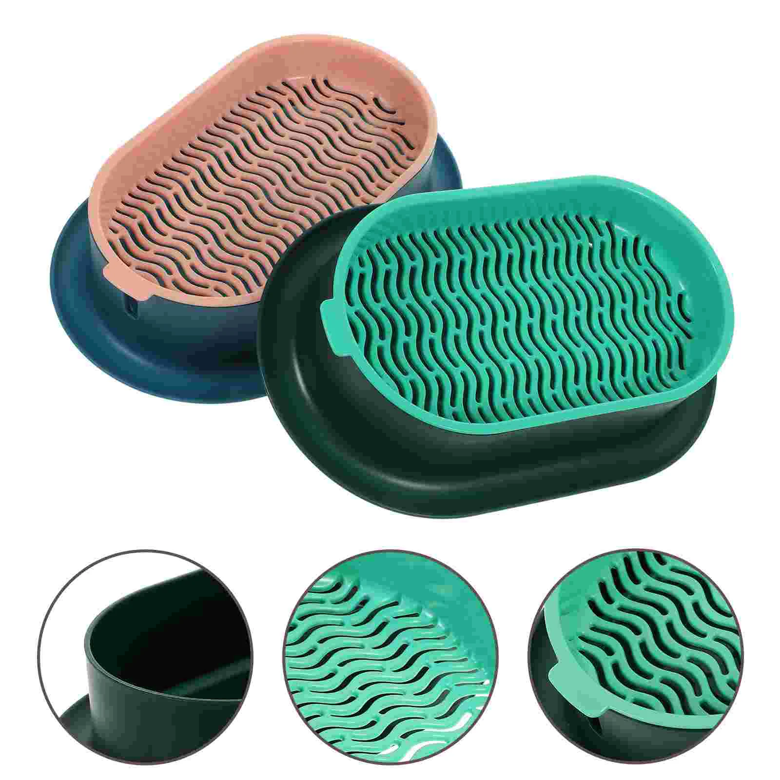 

2 Sets Cat Snacks Grass Hydroponic Box Convenient Planter Catnip Pot Nursery Pots Practical Plastic Creative