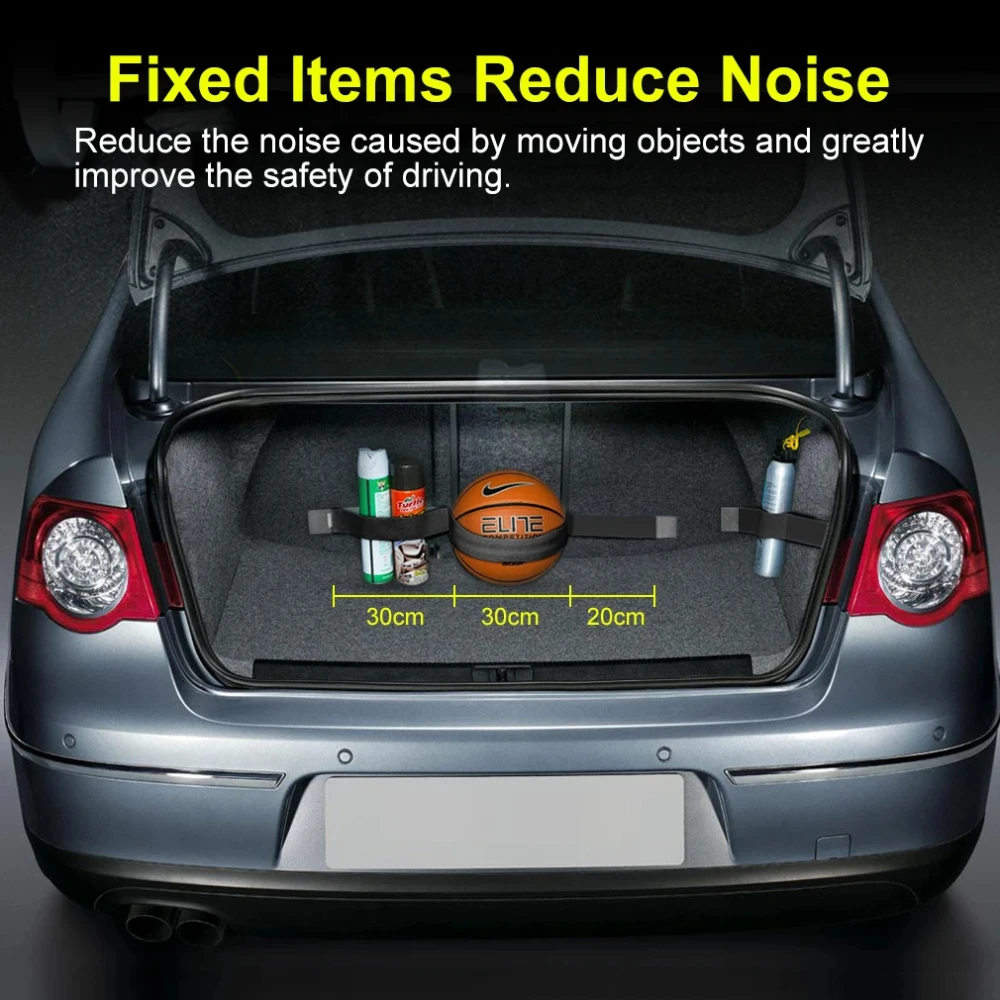 Organizzatore per bagagliaio per auto Borsa per cintura di fissaggio Nastri magici Accessori per auto per auto Stivaggio Riordino Organizzatori per auto per lo styling dell'auto - Image 5