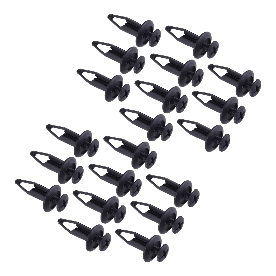 

50pcs/Set Car Trim Clip Wheel Arch Lining Splashguard 6.5mm Hole Black Plastic Fit for Land Rover RYQ500070