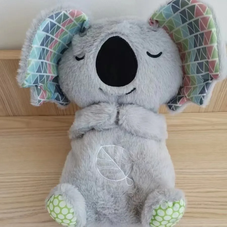 Plush Toy Baby Breathing Koala Otter Plush Doll Toy Kid Soothing Music Sleeping Companion Sound and Light