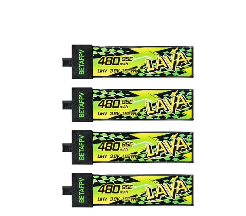 Lot de 5 piles Lipo 3.7V 280mAh pour drone de course, emballage d'origine.