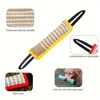 1pc Durable Jute Dog Chew Toy - Bite-Resistant Teething Stick for Puppies & Adult Dogs, Natural Pet Dental Health Care pet toys 6