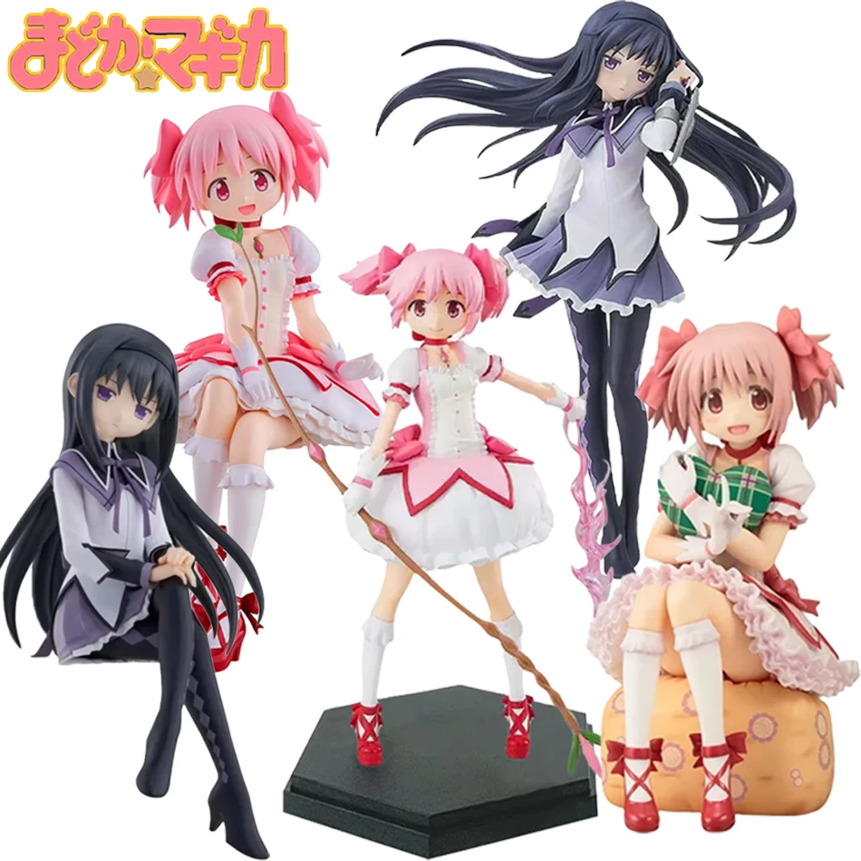 Anime Magical Girl Figurine: Adorable Madoka & Homura Collectible Statue