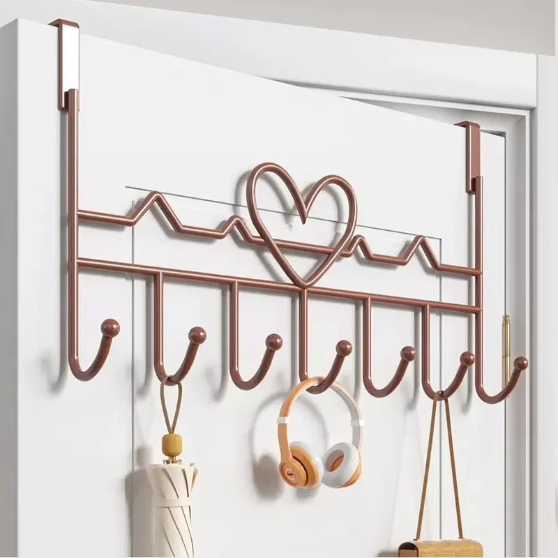 Behind The Door Hook Household Storage Wall Hanger No Punch Coat Rack-door hook