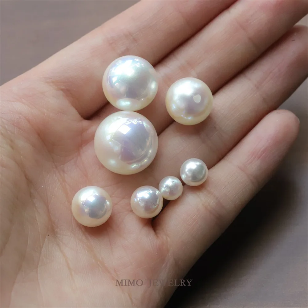 

Colorful Light Strong Light Imitation Mabei Half Hole Full Hole Through-hole Resin Imitation Pearl Handmade DIY Accessories
