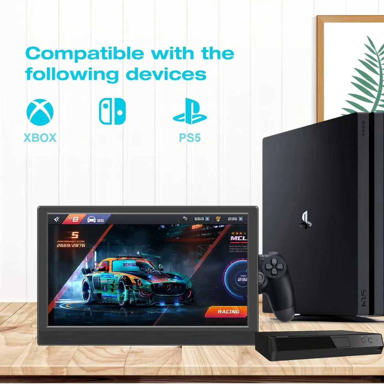 AHXJKA 11.6인치 휴대용 모니터 1366*768P IPS 타입-C 미니 HDMI 지원, 휴대폰, 노트북, Xbox, PS4/5, Mac, PC, PS, 스테이션 TV, 스위치 연결 가능