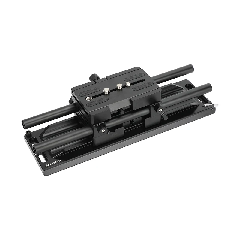 Camvate-arri Dovetail Placa Clamp Grupo qr Deslizante Baseplate 15 Milímetros Estúdio Varas para Dslr Câmera Rig Ombro Tripé Cabeça 12