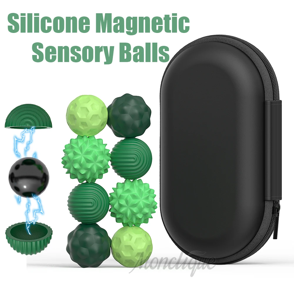 Silicone Magnetic Sensory Ball for Hand Massage and Decompression