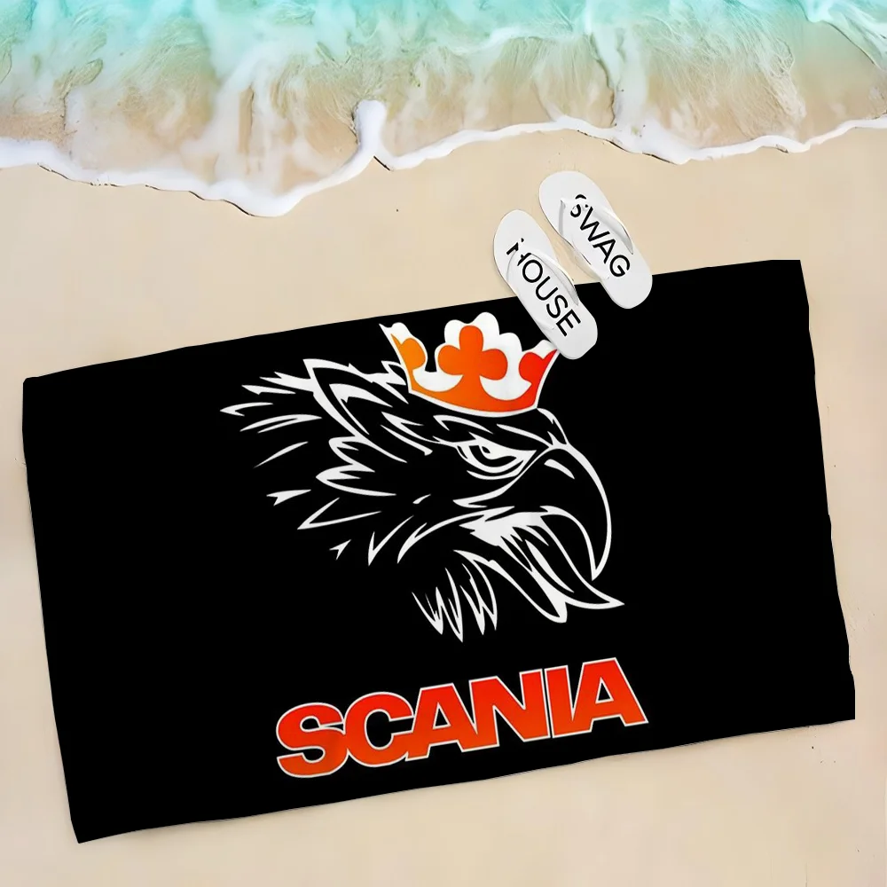 1pc Scanias Truck Car Towel Children's Beach Towel Summer Swimming Shower Towel Bathroom Supplies 6
