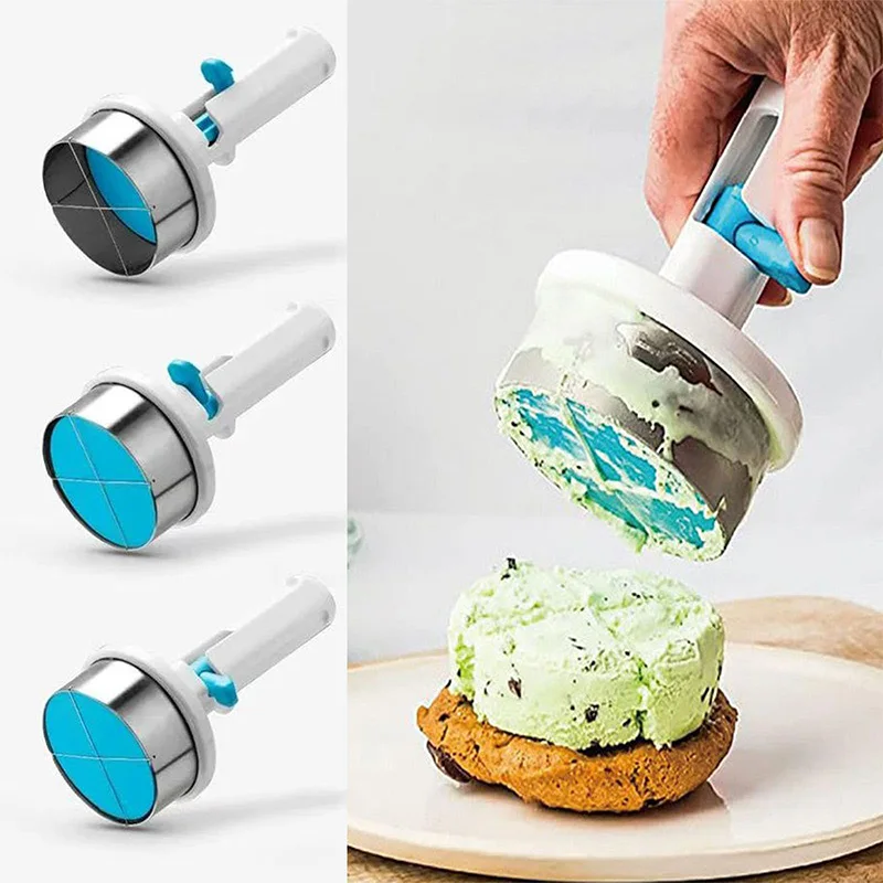 Stainless Steel Ice Cream Sandwich Maker Tool - Scoop & Press For Perfect Desserts - View #11