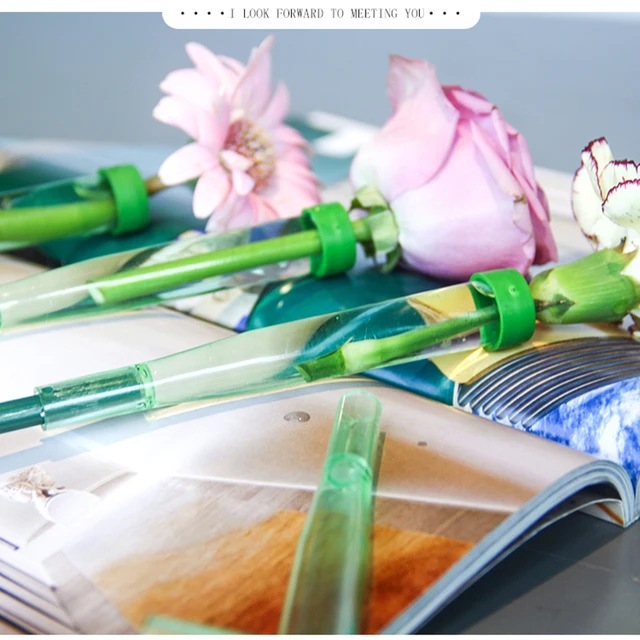 Zöld Gumi Cső Virágvíz-Tartósító Friss Tartócső Virágvíz Tároló Virágbolt Anyagok És Kellékek - Image 2