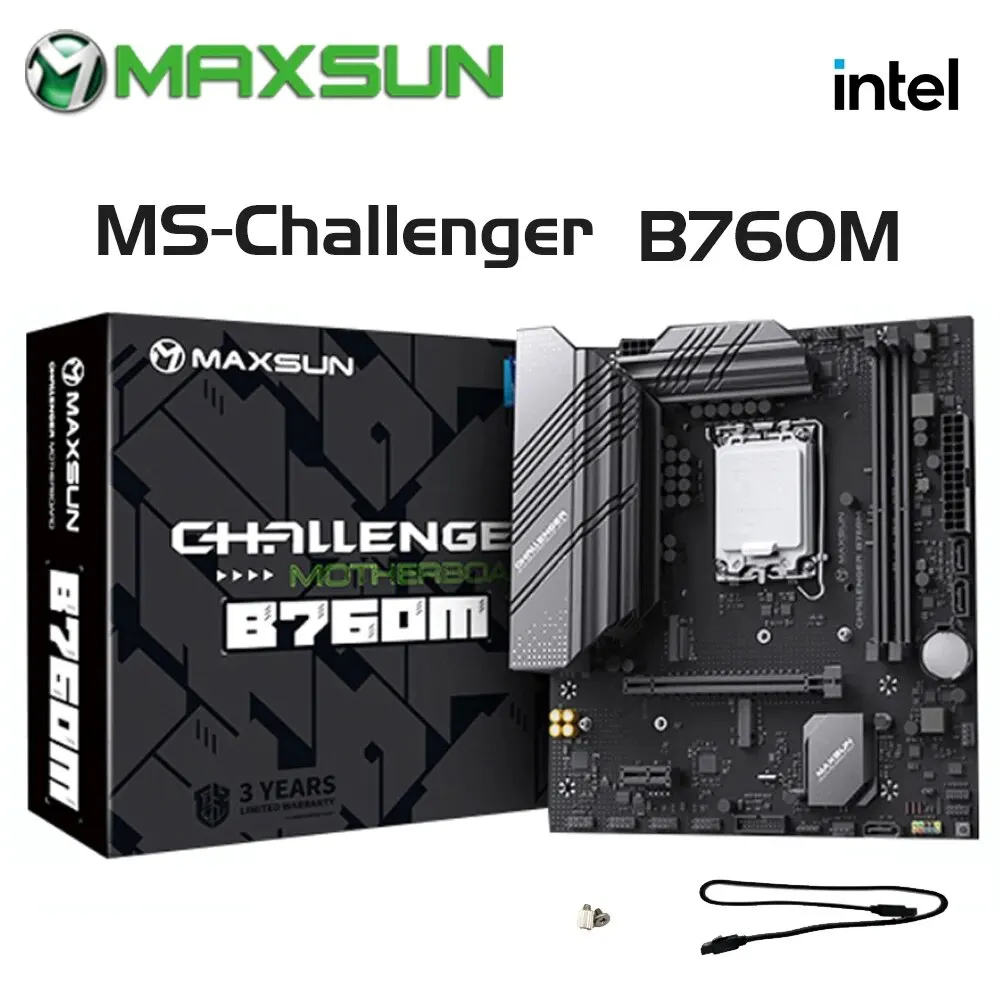 Maxsun B760M Scheda Madre Lga1700 Ddr4 Sata3 M.2 Supporta Intel 13Th 12Th 14Th Cpu 12400 13600K/F Componenti Del Computer Desktop