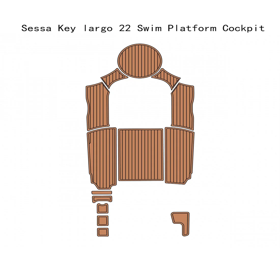 

Напольная подставка из искусственного тикового тика для купальника sesta Key long22