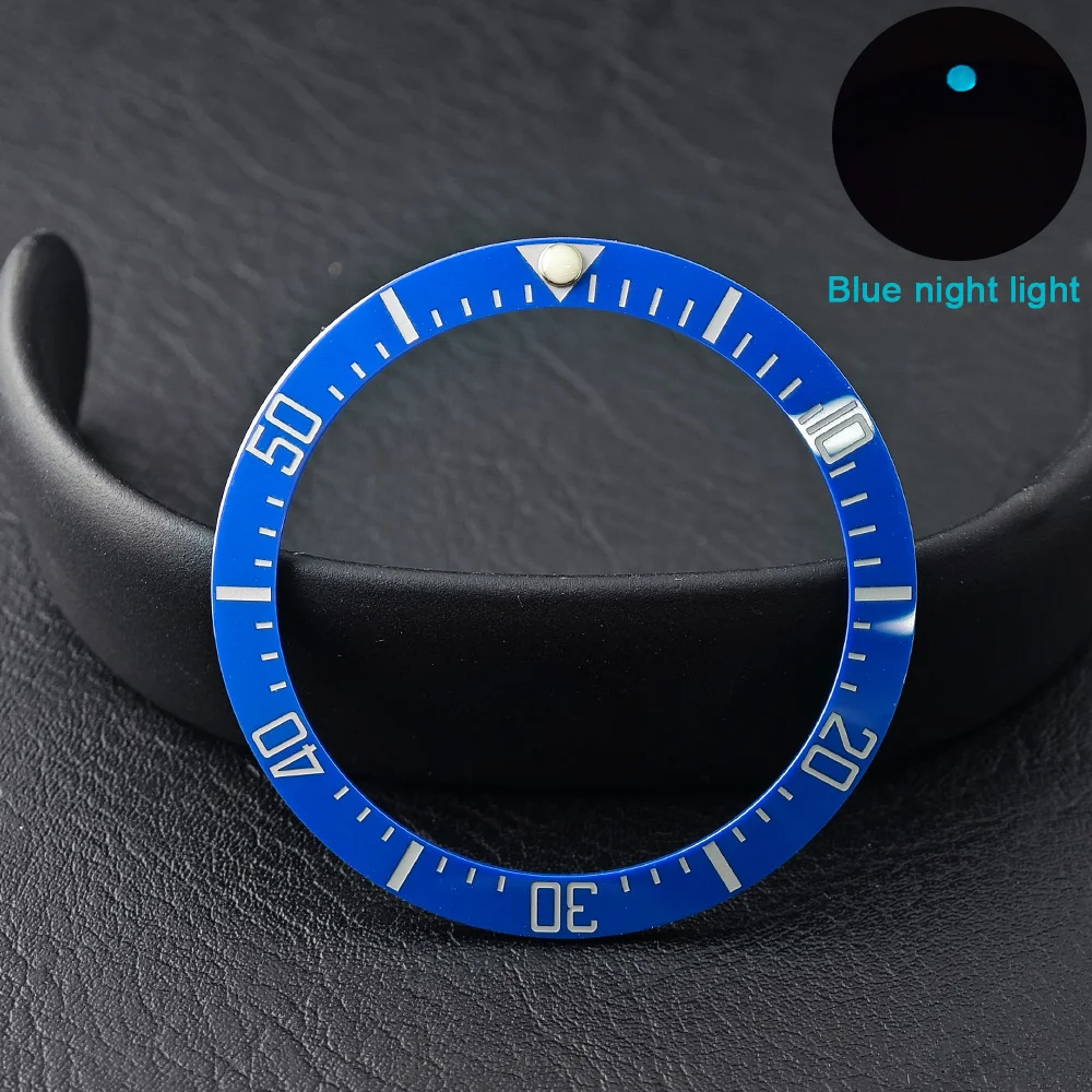 Men's Watch Replacement Bezel Insert with Tilted Ceramic and Carbon Fiber Texture