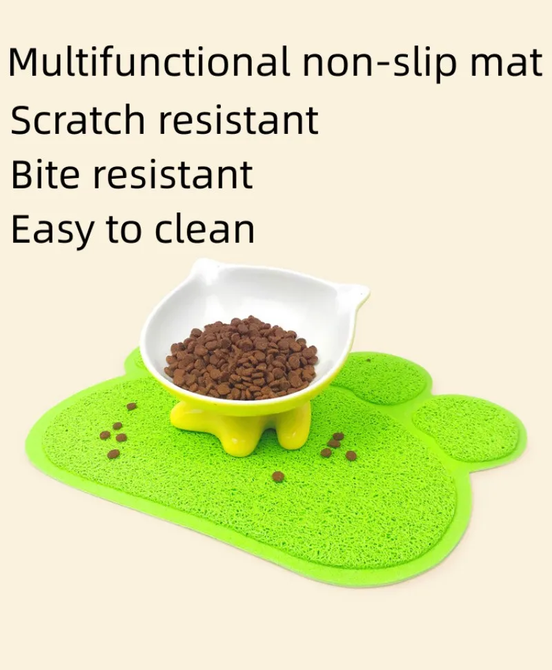 30*40cm PVC ground claw cat foot mat Rectangular cat litter mat Cat and dog friction foot Sleeping non-slip and waterpro
