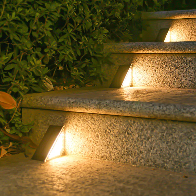 Solar Step Lamp Outdoor Waterproof LED Stairs Outdoor Solar Step Lamp Deck Decoration Stair Patio 1-8 PCS solar step lamp