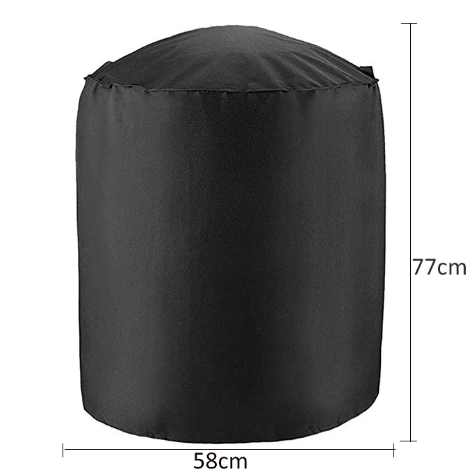 Heavy Duty Waterproof Outdoor BBQ Grill Cover - Dust & Rain Protective Round Cover