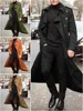 Streetwear Fashion Trench Men's Thin Coat Designer Overlong British Coats Man's Clothing With Epaulets Men's Jackets For Spring 4