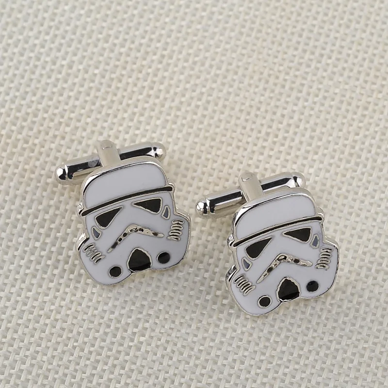 

Hot Sale Fashion White Samurai Men's Cufflinks Suit Shirt Sleeve Studs for Business Wedding Casual Daily Accessories Wholesale