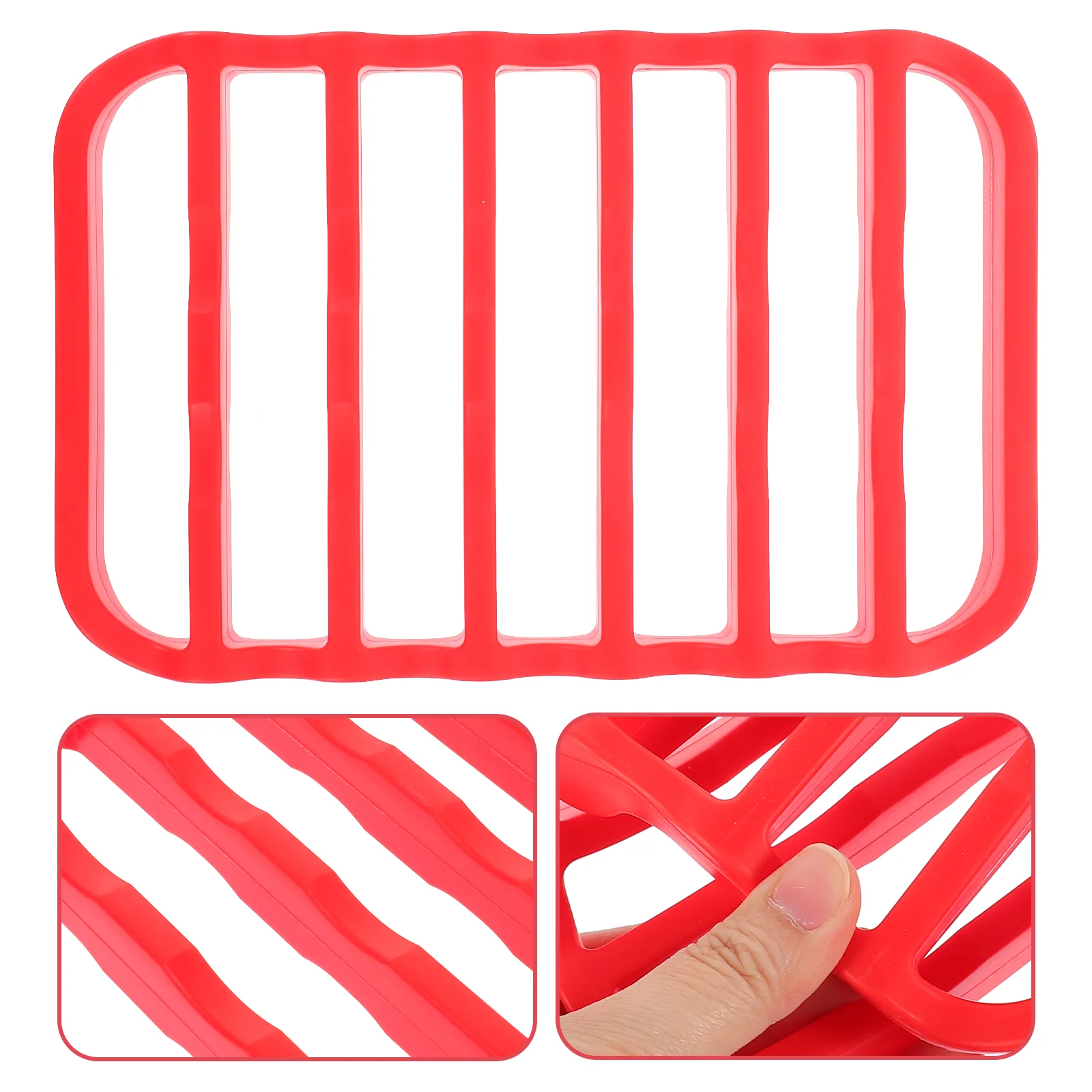 

Silicone Grill Serving Utensils Easy-clean Cooling Rack Dining Pad Drying Table Mats Silica Gel For Cooking Anti-slip Placemats