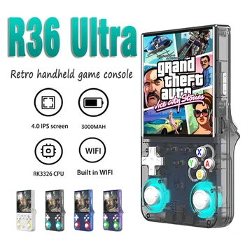 Console di gioco portatile R36 ULTRA Sistema open source Linux Lettore video di gioco retrò con schermo IPS ad alta definizione da HD4 pollici