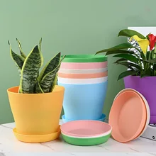 

10PC Plants Flower Pot Succulent Colourful Plant Flower pot Balcony Garden DIY Plants Home Decoration Desk Garden Living Room