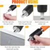 Manual Steel Nail Gun with 100 Nails Mini 5 Gears Power Adjustable Wall Rivet Gun Portable Concrete Blaster Nail Upholstery Tool 5