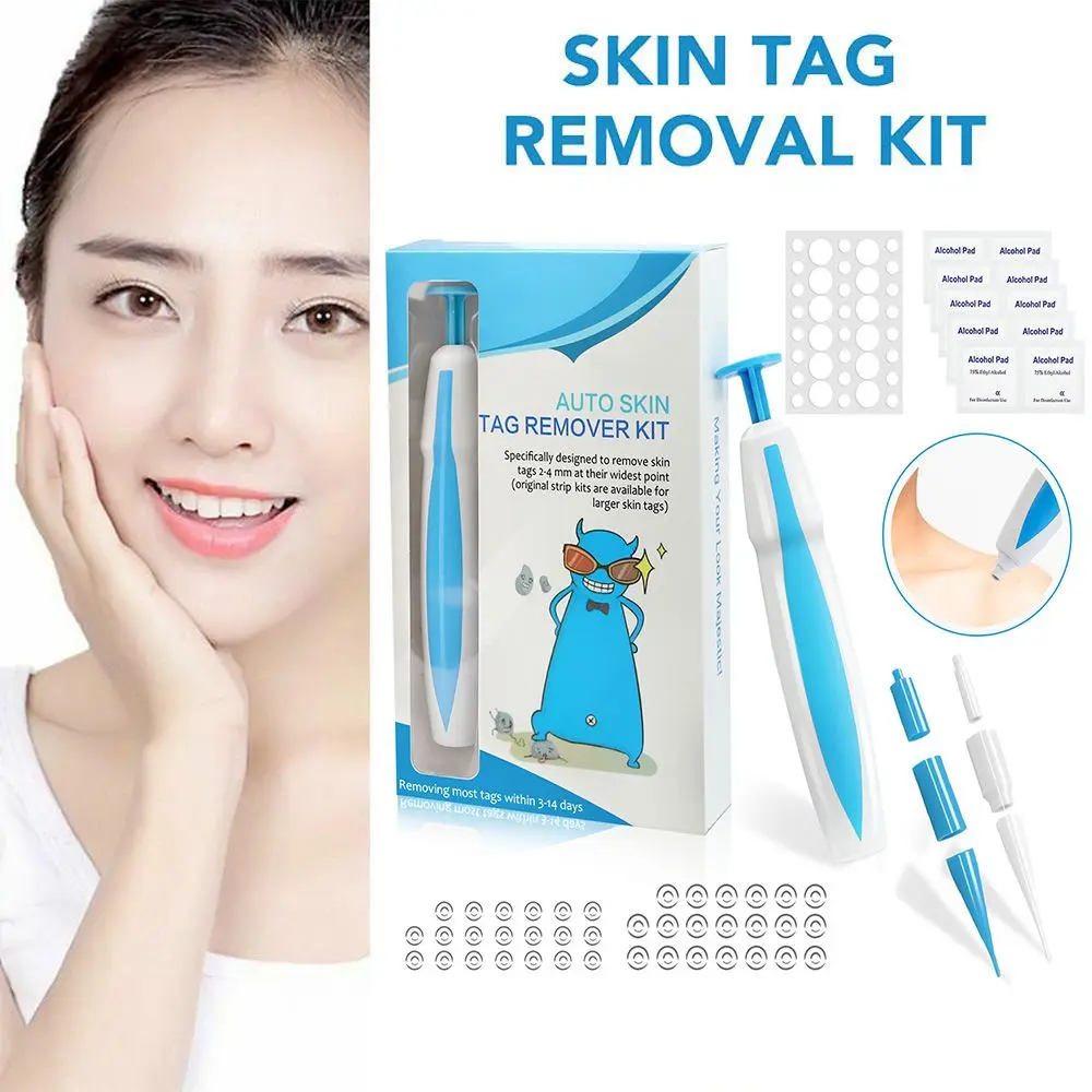 Painless Plantar Warts 40x Rubber Bands+10x Alcohol Pad Body Warts