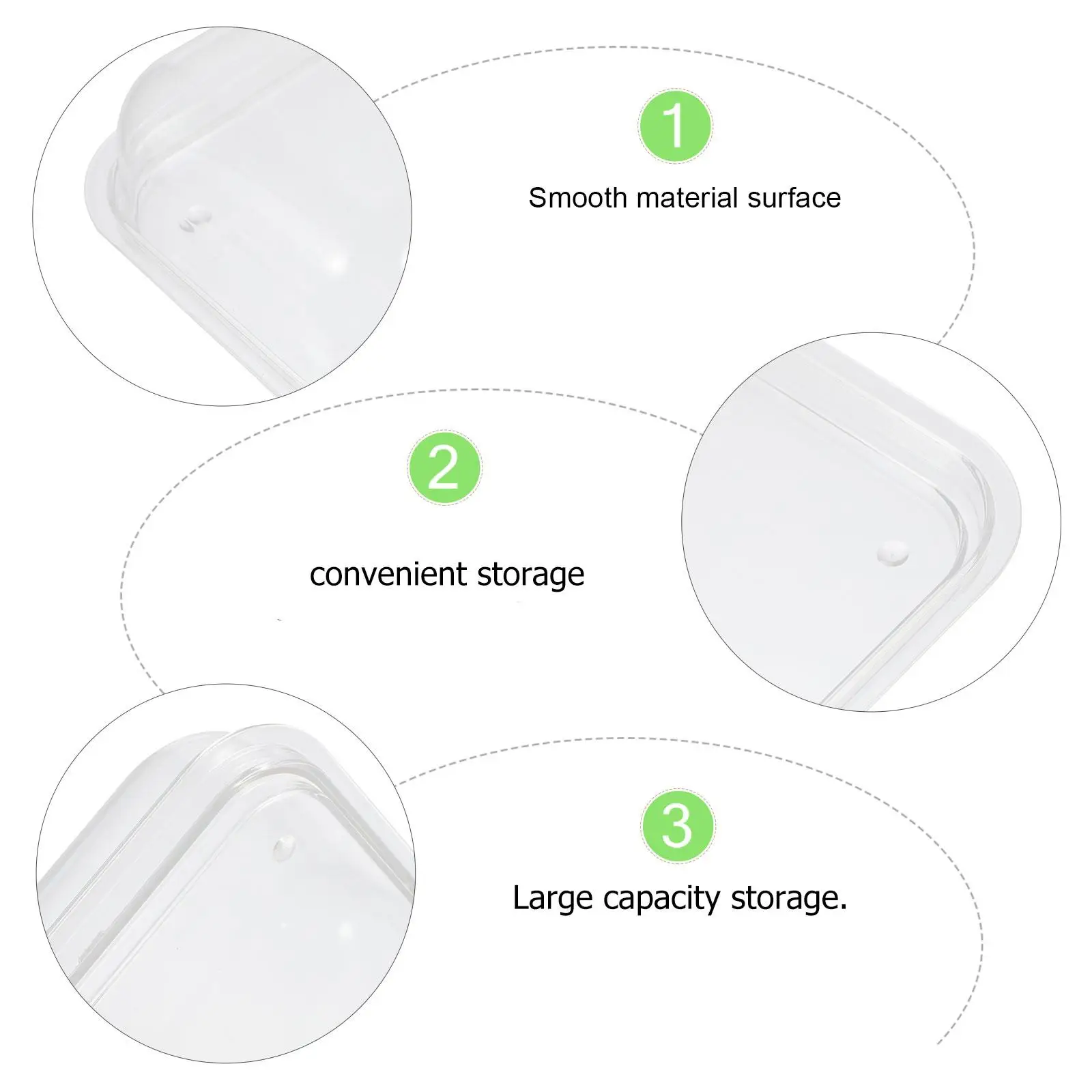 Butter Box Holder Dessert Server Food Containers Home Tableware Acrylic Restaurant Serving Utensils