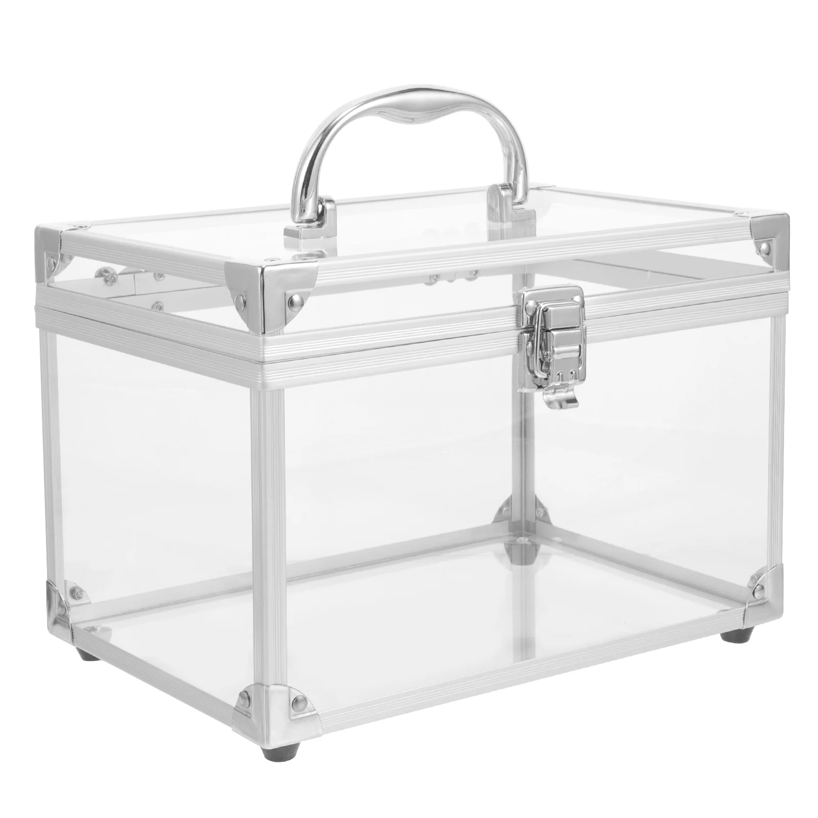 

CD Storage Box CD Case with Handle Acrylic CD Box DVD Carrying Case DVD Organizer