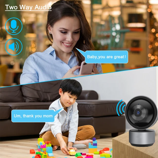 Smart Life 5MP IP WiFi Camera Surveillance Security Baby Monitor Automatic Human Tracking Cam Two Way Audio Indoor Video Camera - Image 3