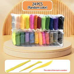 Vibrant Air - Dry Clay Set with Carving Tools for Creative DIY Crafts and Gifts (24 colors)