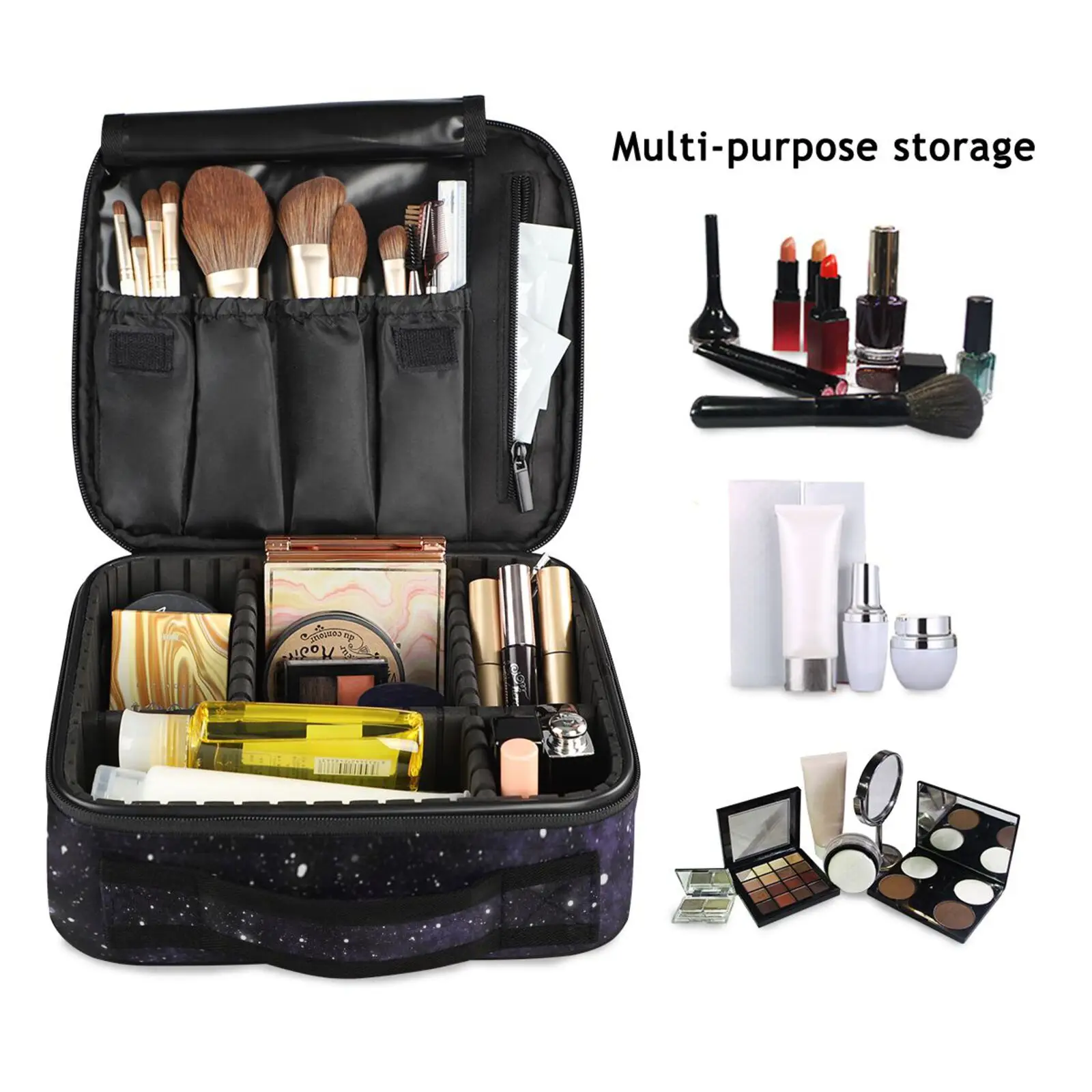 2023 New Professional Toiletry Bag Cosmetic Bag Organizer Women Travel Make Up Cases Big Capacity Cosmetics Suitcases Makeup