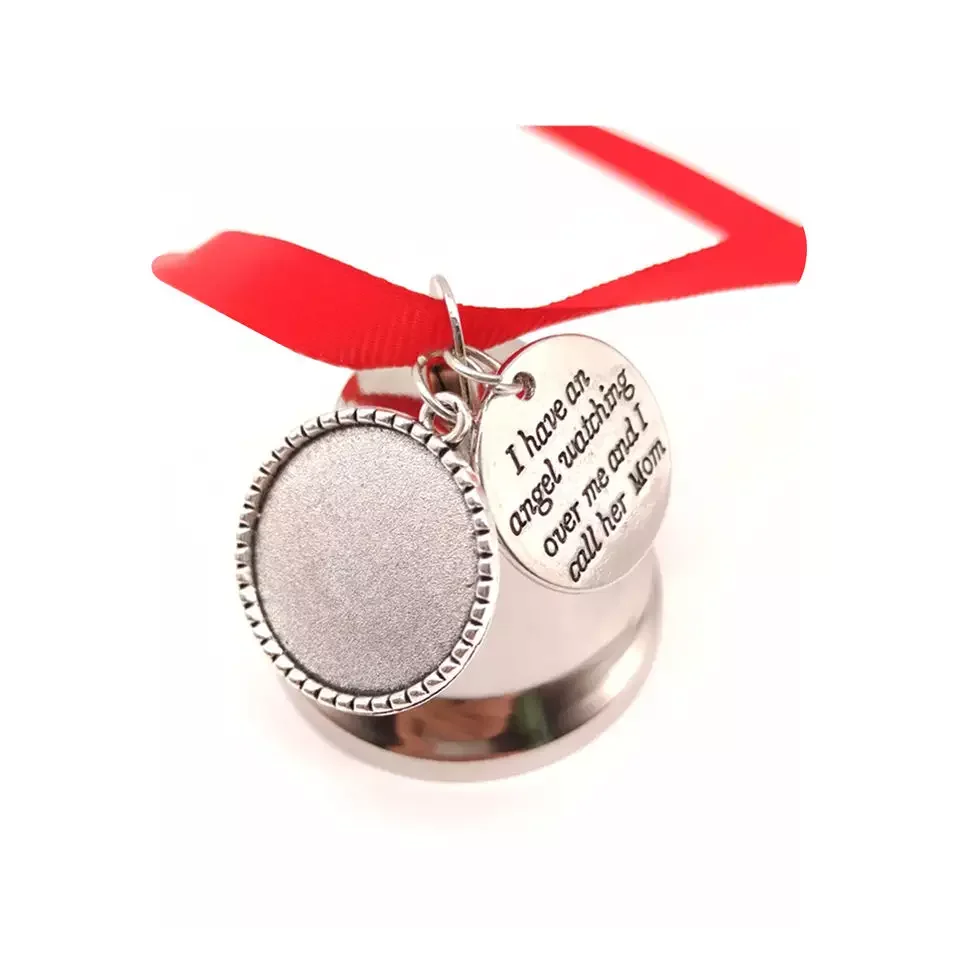 20pcs/Lot Sublimation Bell Christmas Ornament Pendant Blank Heat Transfer Printing Consumables Supplies