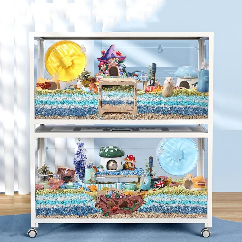 Big Hamster Cage with Wheels petsatyard