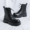 Winter Breathable Men Boots Fashion Street Style Casual Shoes Personalized Trend High Top Men Shoes Comfortable Casual Boots 1
