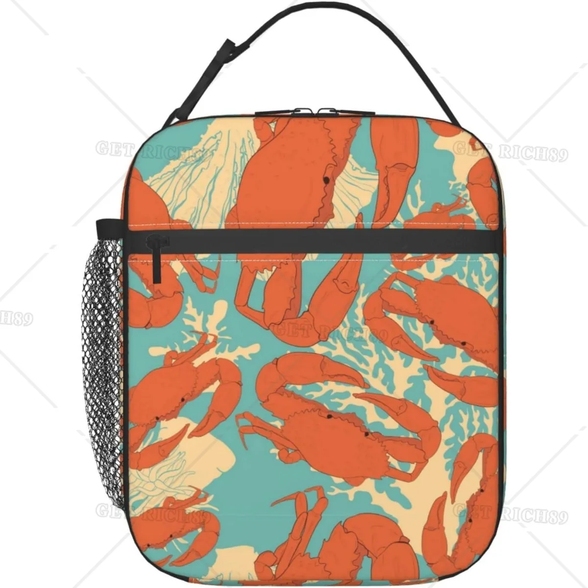 

Krabbi Insulated Portable Lunch Bag for Women/Men Reusable Lunch Box for Office Work School Picnic Beach, Leakproof Cooler Bag