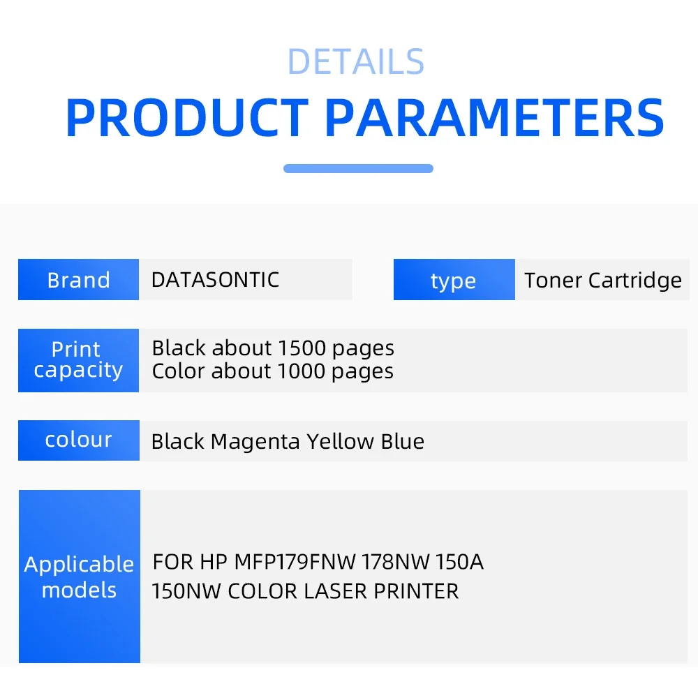 118 118a Toner Cartridges For HP MFP179fnw 178nw 150a 150nw w2080 w2083a color Laser printer toner cartridge With Chip W2080A/4A