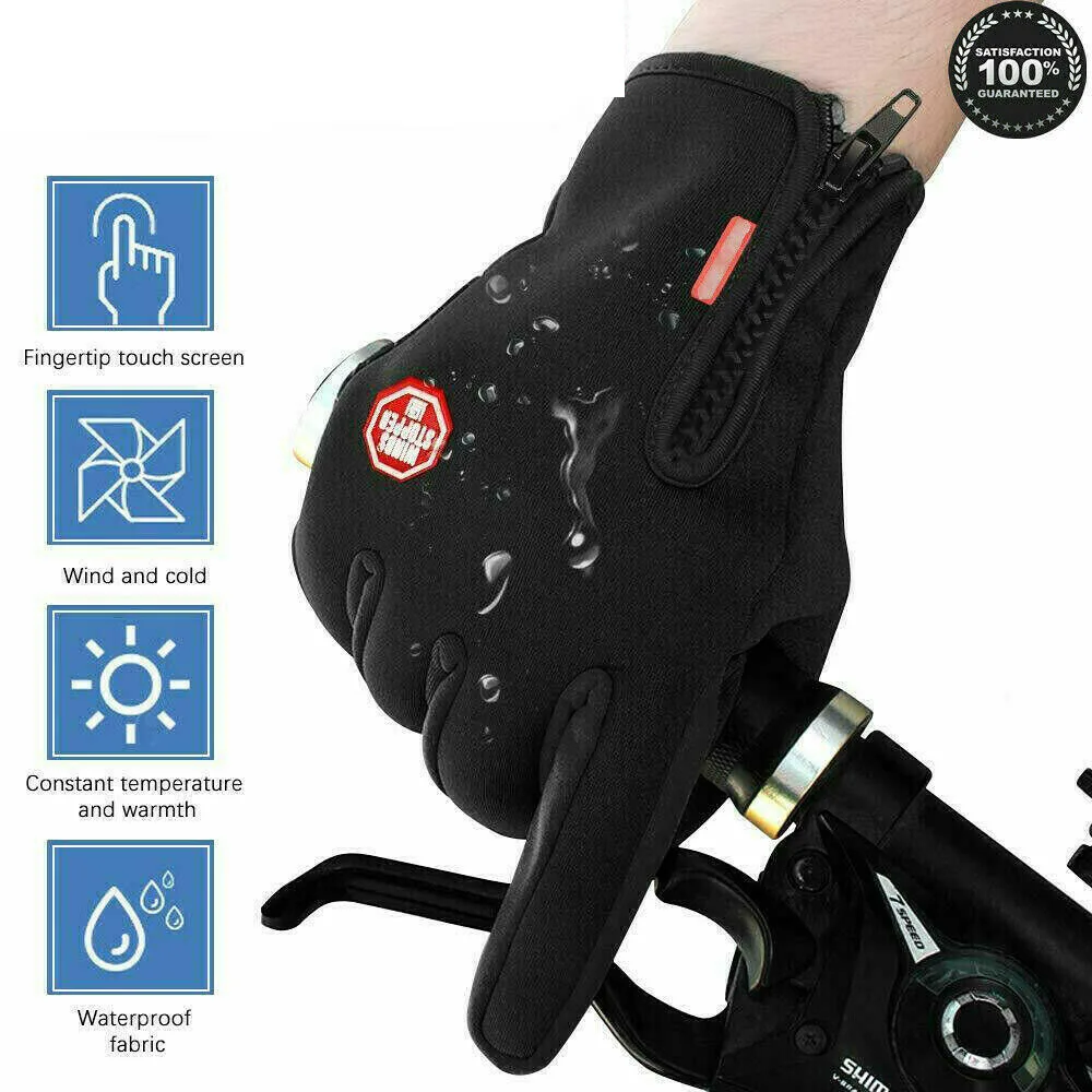 

Winter Cycling Gloves Bicycle Warm Touchscreen Full Finger Gloves Waterproof Outdoor Bike Skiing Motorcycle Riding