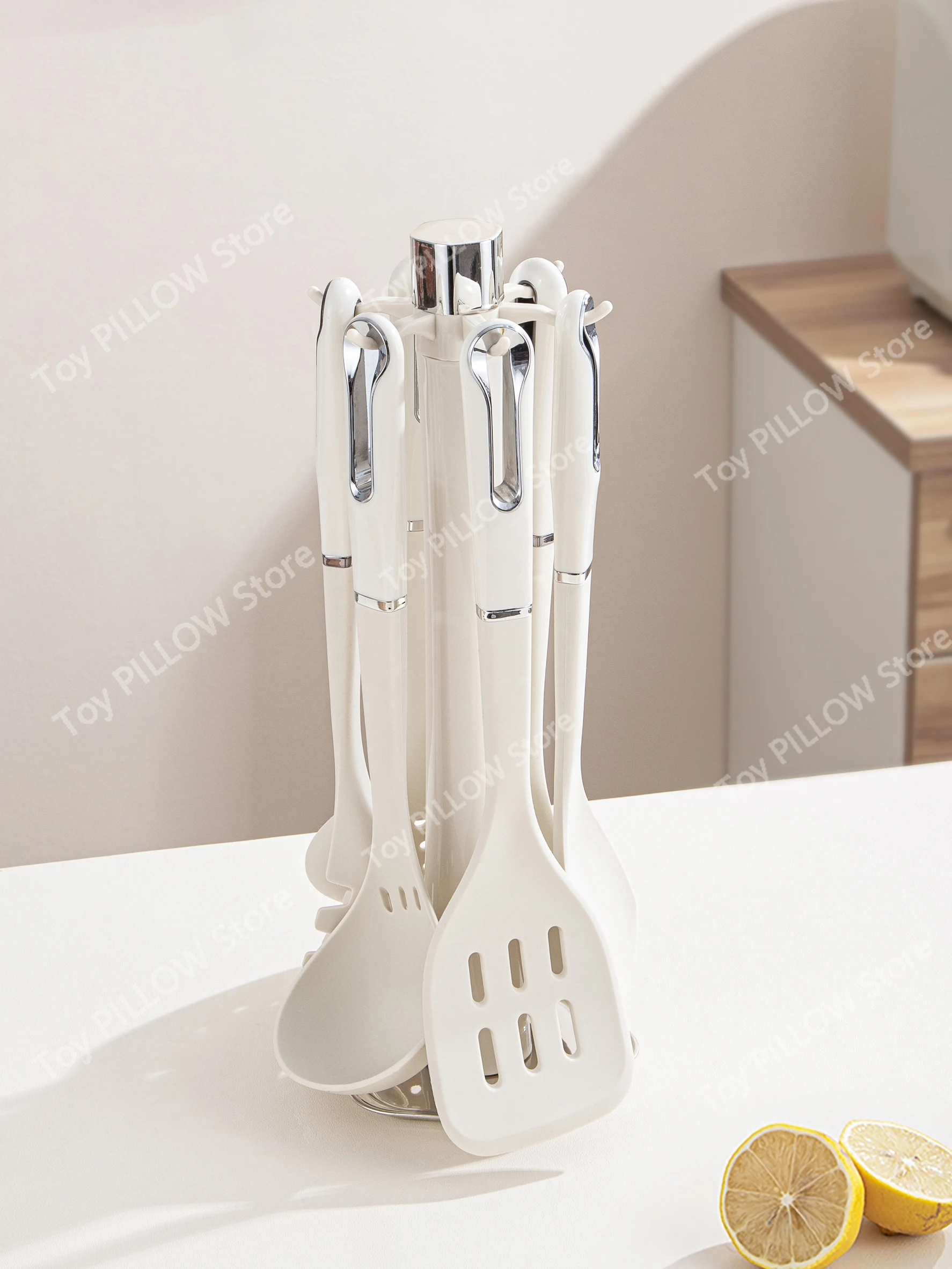 

German high-value high-end white silicone spatula kitchen utensils set household food-grade non-stick pan special cooking