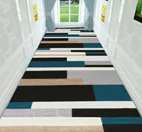 Nordic Modern Villa Long Corridor Carpet Runner Hall Passageway Home Large Rugs Stairway Comfortable Durable Washable Floor Mat 2