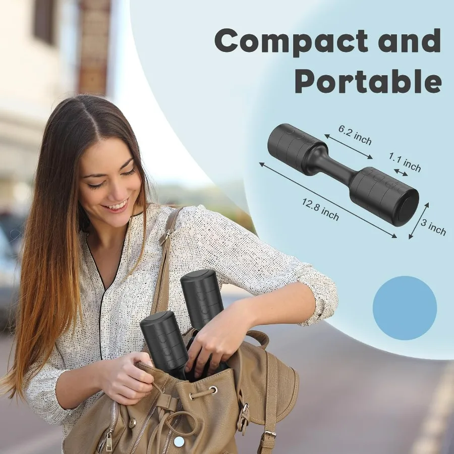 Adjustable Dumbbell Set of 2, 11Lb/Pair Weights Dumbbells for Women, Each 2.2lb, 3.3lb, 4.4lb, 5.5lb Hand Weights Set for Home G